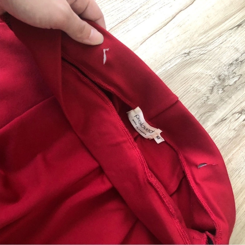 Chic Red Wide-Leg Pants - Picture 7 of 11